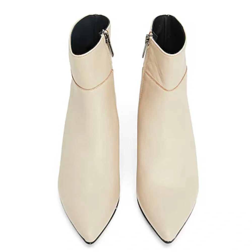 8 by YOOX
LEATHER SPOOL HEEL ANKLE BOOTS 7M NWT - Picture 3 of 7